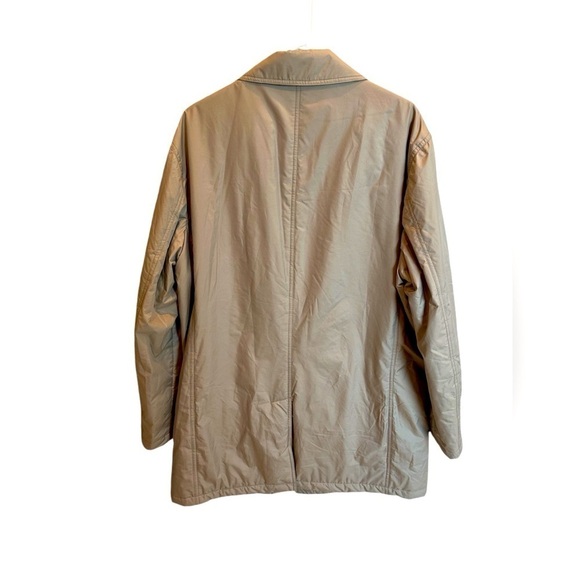 Mens Jos A Bank Travel Tech Collared Overcoat Beige Trench Coat Jacket Size XL - Picture 3 of 3